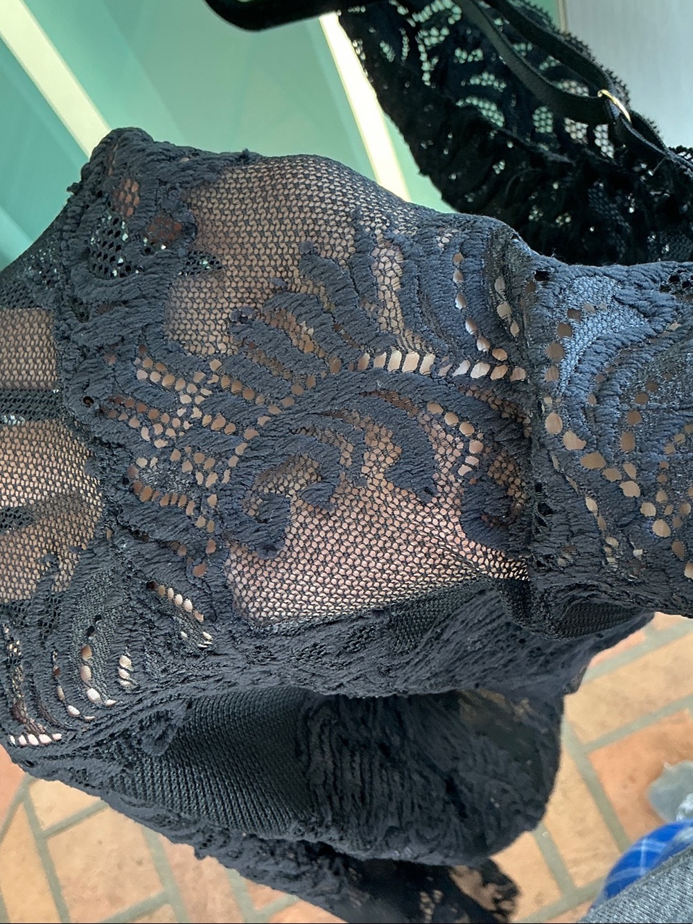 Natori Black Lace Dress Lingerie - Picture 9 of 9